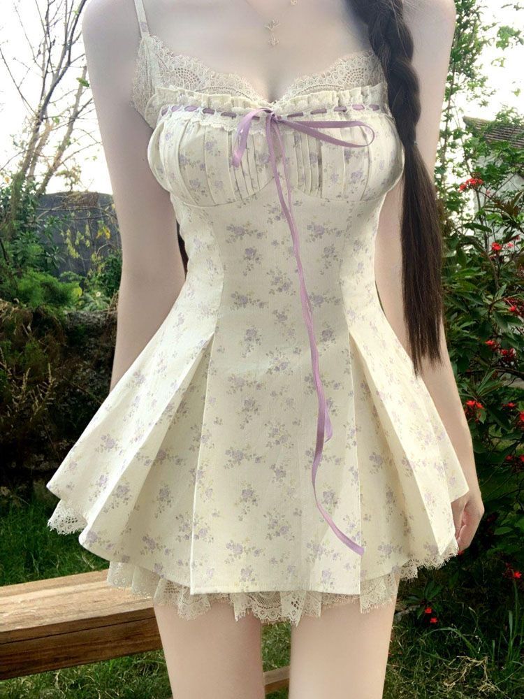 Shift Dress Sleeveless - 2026年夏韓国ファッションデザインサスペンダードレス女性用2026新作スリムプリントAラインエレガントスイートドレスツーピーススーツ女性用