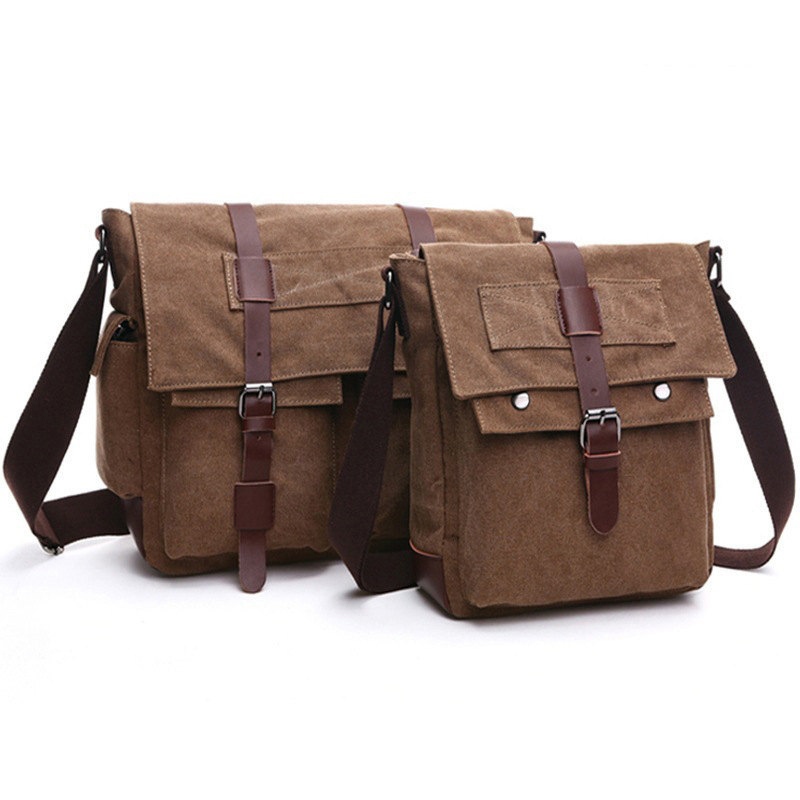 Structured Handbag Work - レトロ男性メッセンジャーバッグヴィンテージキャンバスハンドバッグレジャーワークトラベルバッグ男性ビジネスクロスボディバッグブリーフケース男性用ボルサス