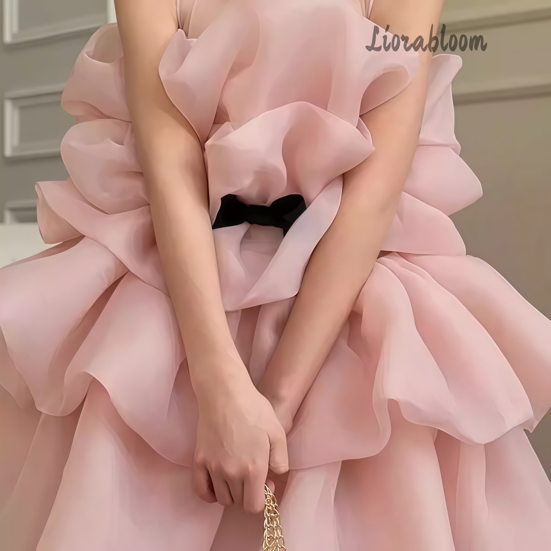 Women Formal Wear Designers - マルチカラーのレイヤードガールズフォーマルガウン、エレガントなイブニングウェア、デザイナーフラワーガールドレス、新しいプリンセスパーティードレス