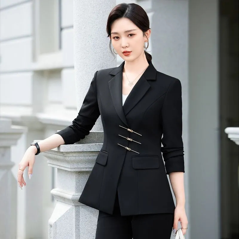 女性用2ピースフォーマルブレザー,ジャケットとパンツスーツ, - Women Formal Wear Blazer Set のレビューと価格