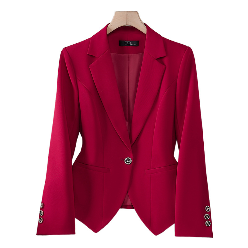 新しいファッション女性フォーマルブレザー女性赤白黒オフィスス - Women Formal Wear Office のレビューと価格