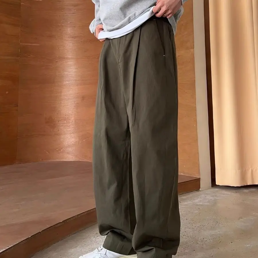 GELITAYIN 男性のズボン仕立てワイドストレート白服メ - Tailored Trouser Wide のレビューと価格