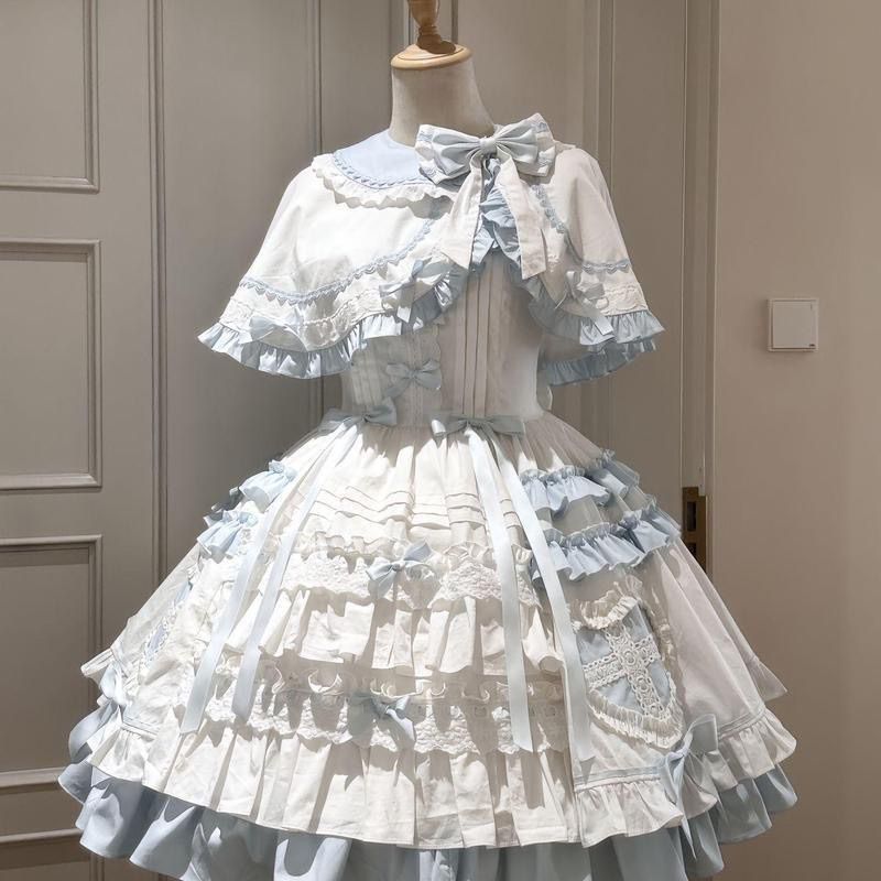 日本のコスプレロリータ風ツーピースドレスセット レディース  - Shift Dress Sleeveless のレビューと価格