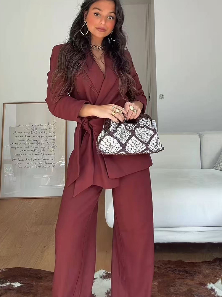 ファッションオフィスレディースブレザーパンツスーツエレガント - Women'S Formal Wear Pants Suit のレビューと価格