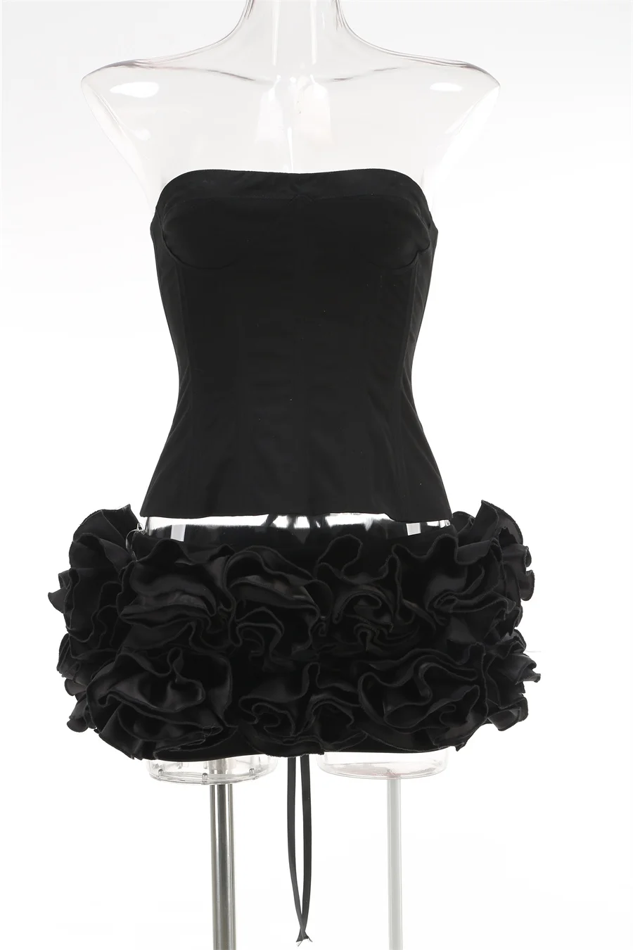 VCクリスマスストラップレスドレス、赤い構造化トップ、花柄の - Shift Dress Sleeveless のレビューと価格