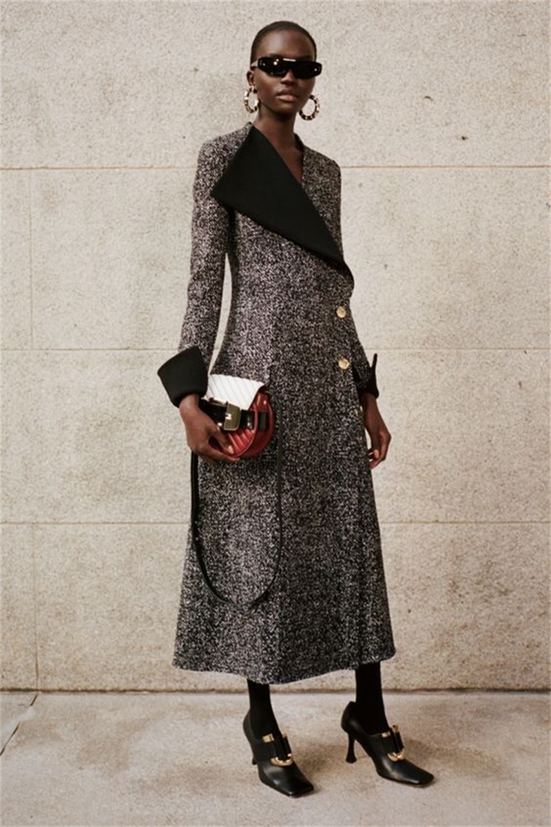 女性用ピンストライプのロングオーバーコート,厚手のスーツブレ - Women Formal Wear Designers のレビューと価格