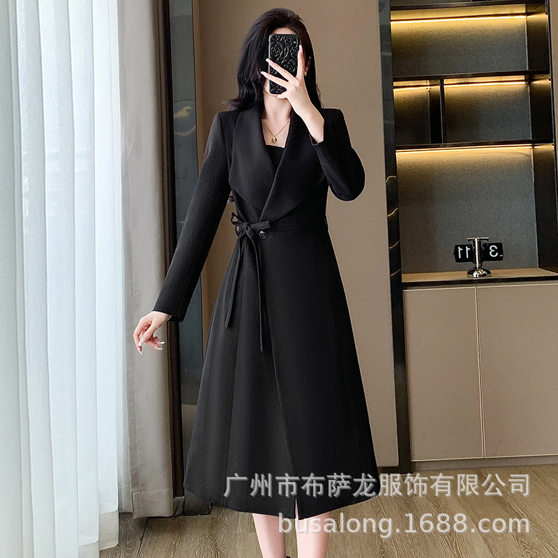 2025年秋冬新作レディース トレンチコート、ヨーロッパスタ - Women'S Formal Wear Pants Suit のレビューと価格