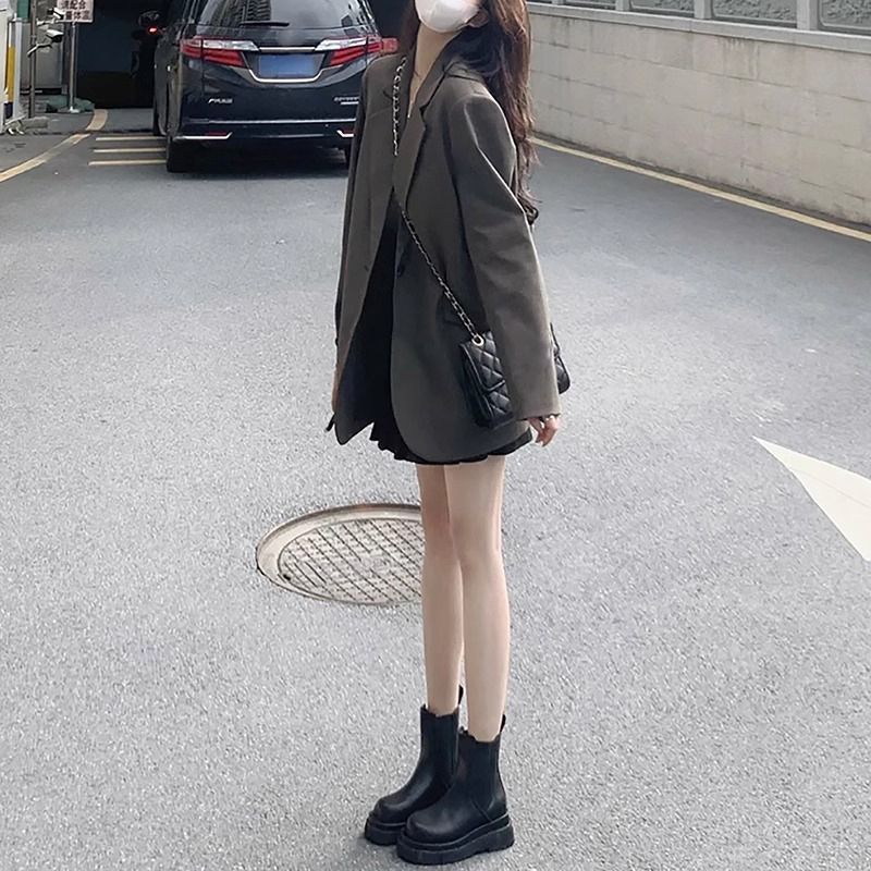 ロングブレザー 女性 非対称デザイン レースアップ 通勤可能 - Women Formal Wear Designers のレビューと価格