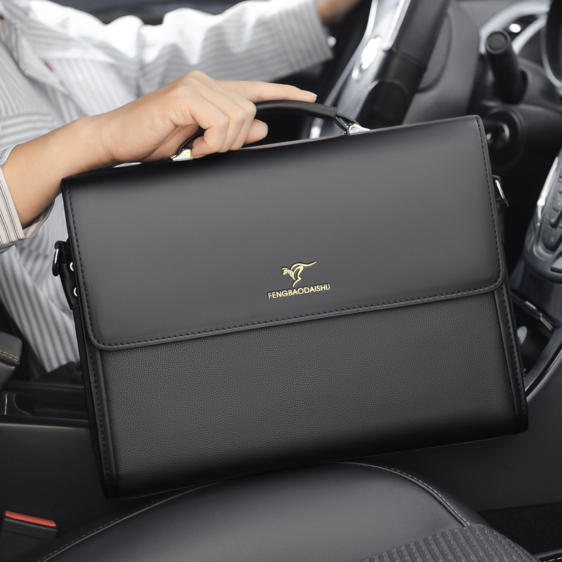 35 × 7 × 26 センチメートル革高級ブリーフケース男 - Structured Handbag Work のレビューと価格