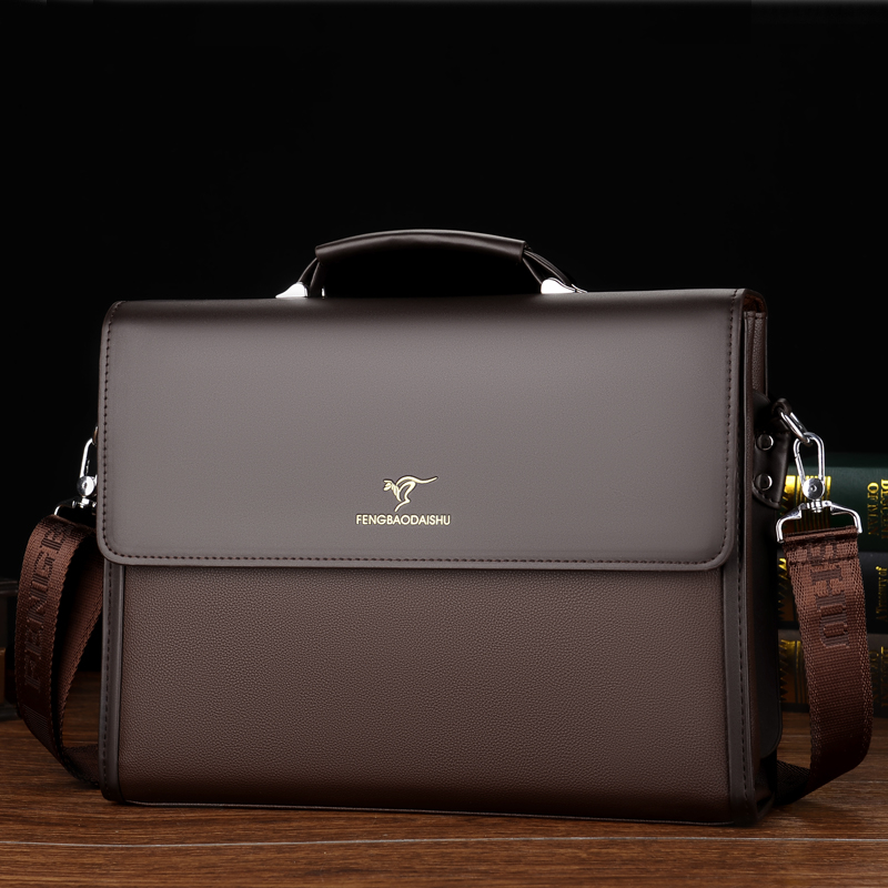 35 × 7 × 26 センチメートル革高級ブリーフケース男 - Structured Handbag Work のレビューと価格