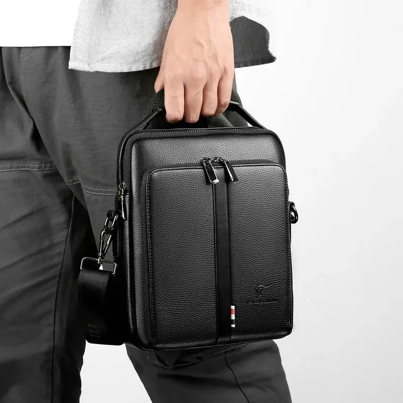 ファッションショルダーメッセンジャーメンズバッグ Pu レザ - Structured Handbag Work のレビューと価格