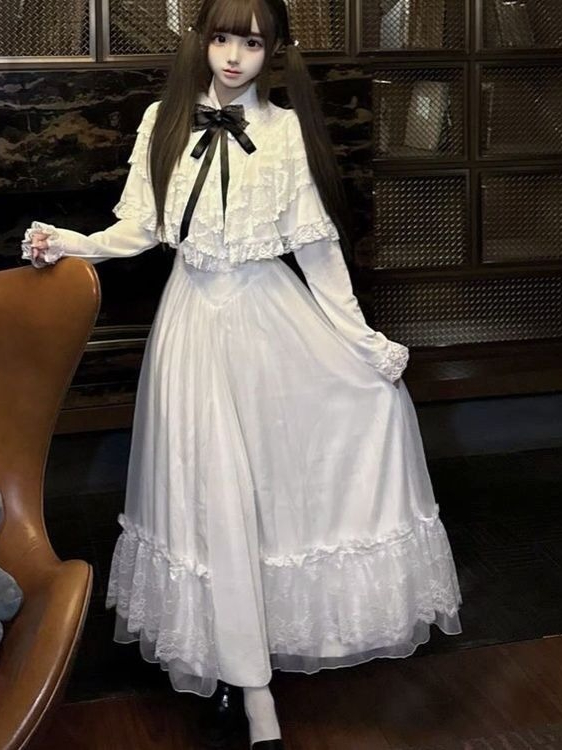 半袖リボンレースドレス ホワイト スリム マキシスカート ス - Formal Women'S Wear のレビューと価格