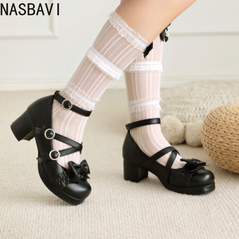 NASBAVI 女性のロリータメリージェーンシューズエレガン - Women Formal Office Wear Tops のレビューと価格