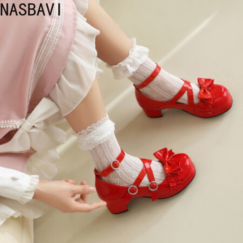 NASBAVI 女性のロリータメリージェーンシューズエレガン - Women Formal Office Wear Tops のレビューと価格
