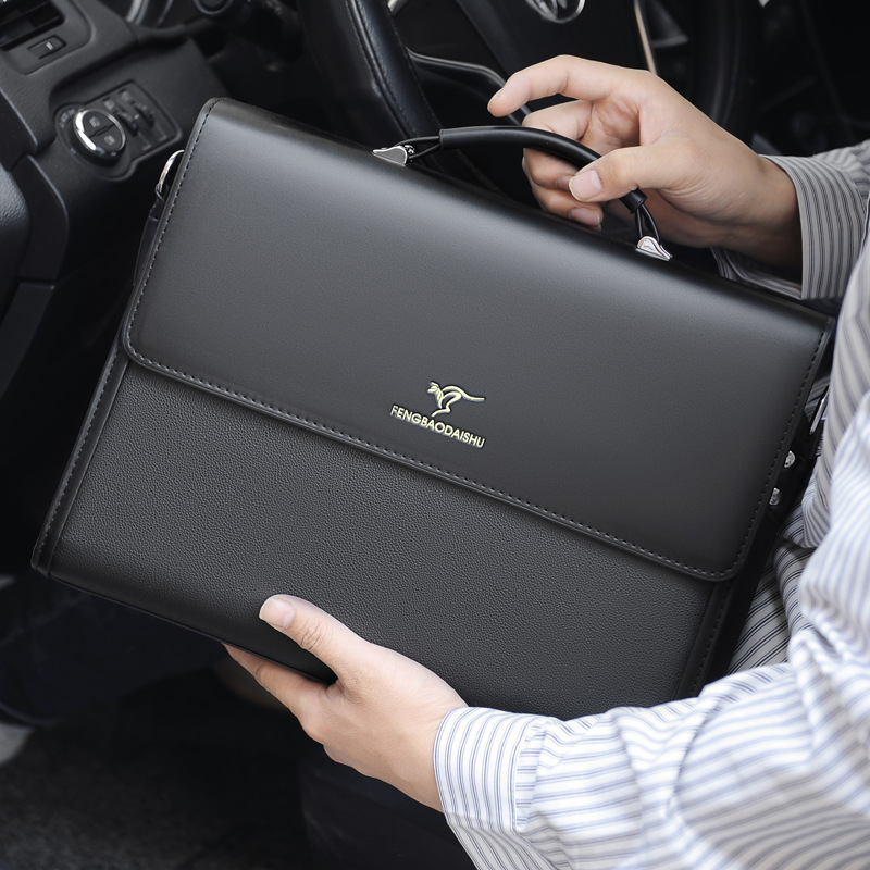 革高級ブリーフケース男性デザイナー仕事ビジネストートボルサス - Structured Handbag Work のレビューと価格