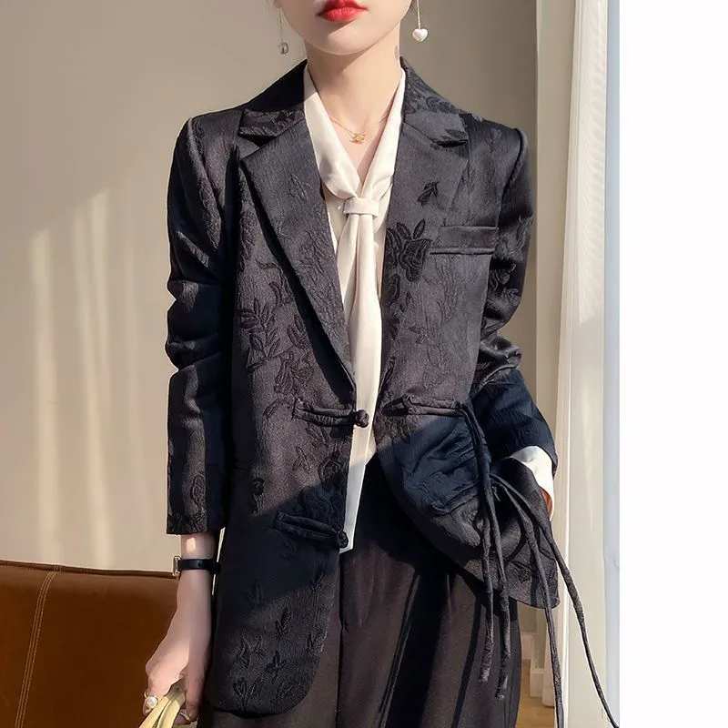 レディース ホワイト テクスチャード ブレザー ジャケット  - Women Formal Wear Office のレビューと価格