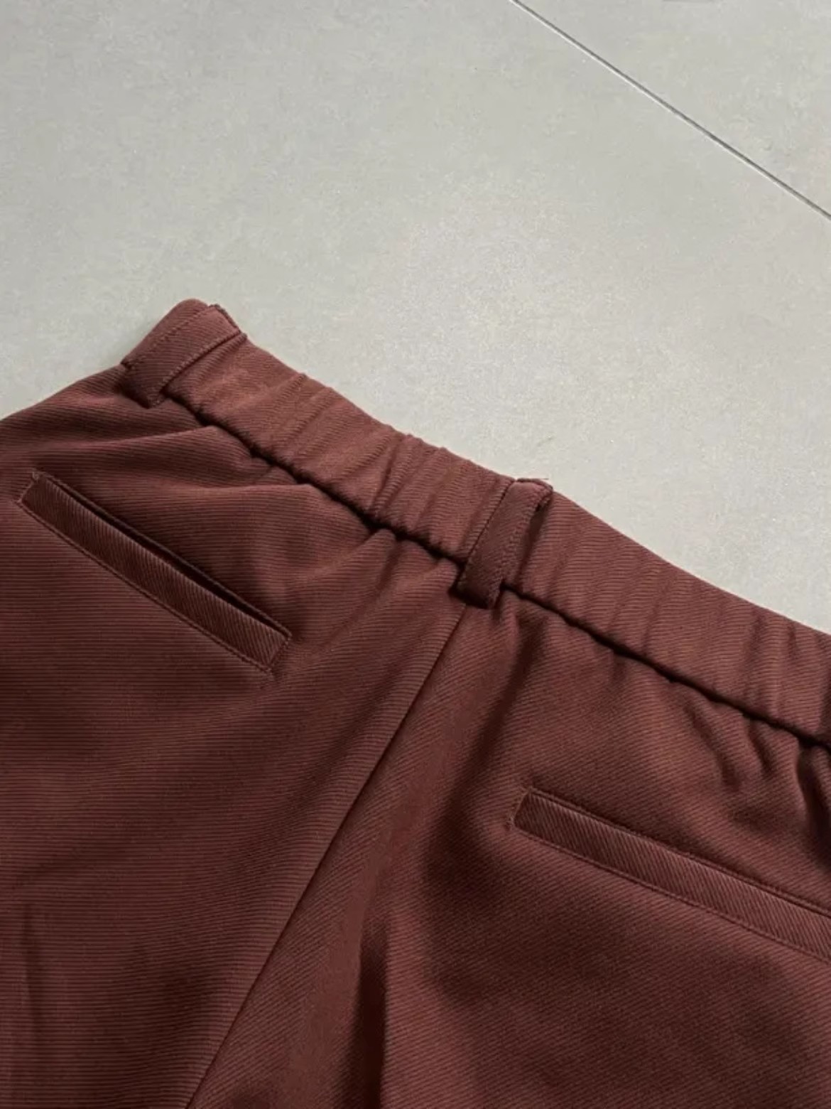 韓国スタイルカジュアルパンツドレープワイドレッグハイウエスト - Tailored Trouser Wide のレビューと価格