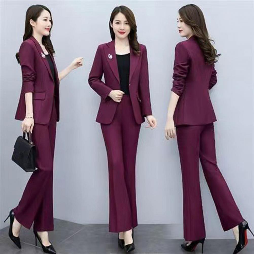 2点セット レディースフォーマルコートパンツセット 襟付き長 - Women'S Formal Wear Pants Suit のレビューと価格