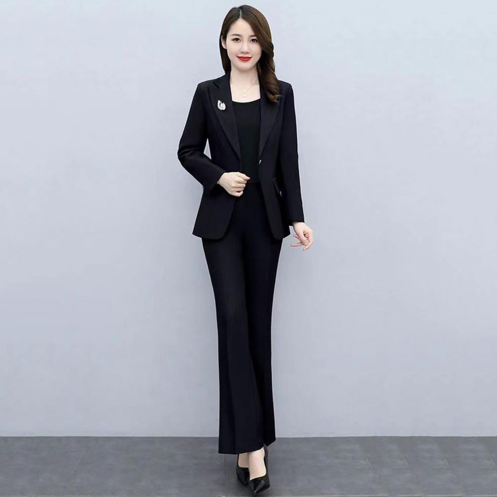 2点セット レディースフォーマルコートパンツセット 襟付き長 - Women'S Formal Wear Pants Suit のレビューと価格