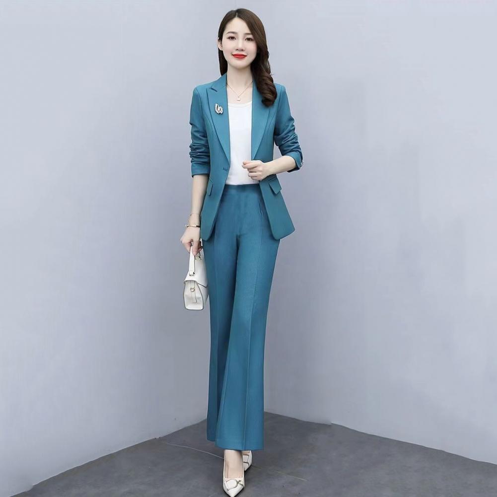 2点セット レディースフォーマルコートパンツセット 襟付き長 - Women'S Formal Wear Pants Suit のレビューと価格