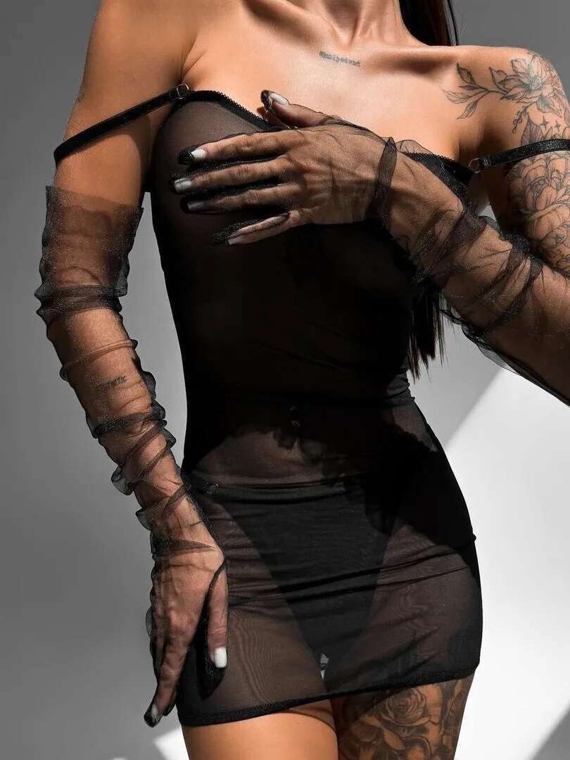 セクシーなヒップハグリボンドレスクロスカットオープンバック魅 - Shift Dress Sleeveless のレビューと価格