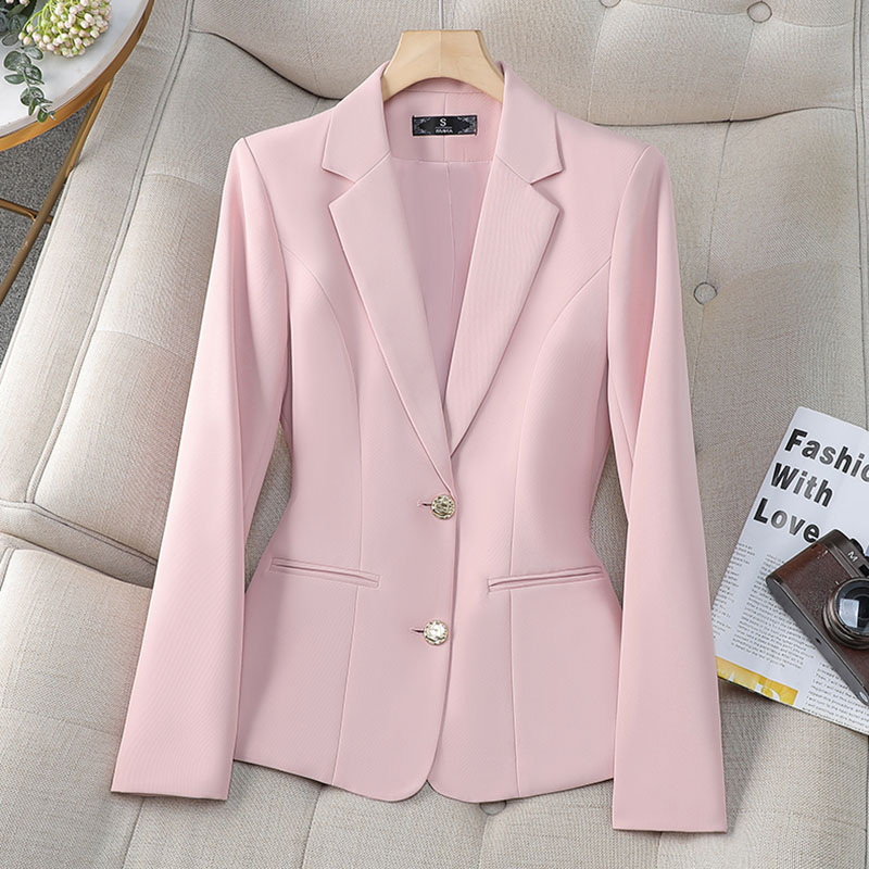 新しいファッション女性フォーマルブレザーレディースシングルブ - Women Formal Wear Office のレビューと価格